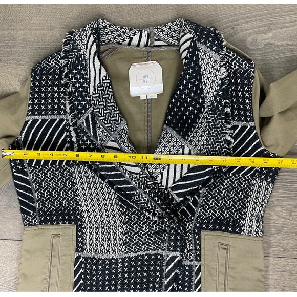 Hei Hei by Anthropologie  Fieldwork Anorak Military Jacket size Small - Picture 5 of 16